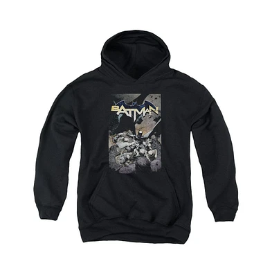 Batman Boys Youth One Pull Over Hoodie / Hooded Sweatshirt