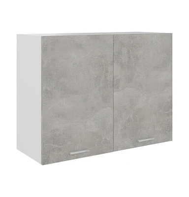 vidaXL Hanging Cabinet Concrete Gray 31.5"x12.2"x23.6" Engineered Wood