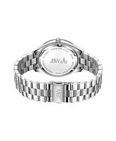 Jbw Women's Cristal Diamond (1/8 ct.t.w.) Stainless Steel Watch