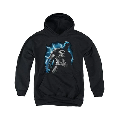 Batman Boys Youth Gotham Lightning Pull Over Hoodie / Hooded Sweatshirt