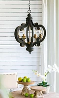 6-Light Farmhouse Chandelier with Adjustable Chain