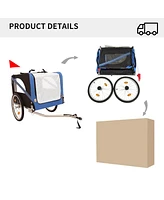 Streamdale Furniture Outdoor Heavy Duty Foldable Utility Pet Stroller Dog Carriers Bicycle Trailer