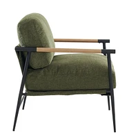 Simplie Fun Leisure Chair Lounge Chair Green Color