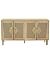 Simplie Fun 59.8" Elegant Vintage 4-Door Cabinet for Bedroom, Living Room, Office