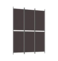 vidaXL 3-Panel Room Divider 59.1"x78.7" Fabric