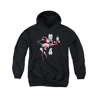 Batman Boys Youth Harley And Joker Pull Over Hoodie / Hooded Sweatshirt