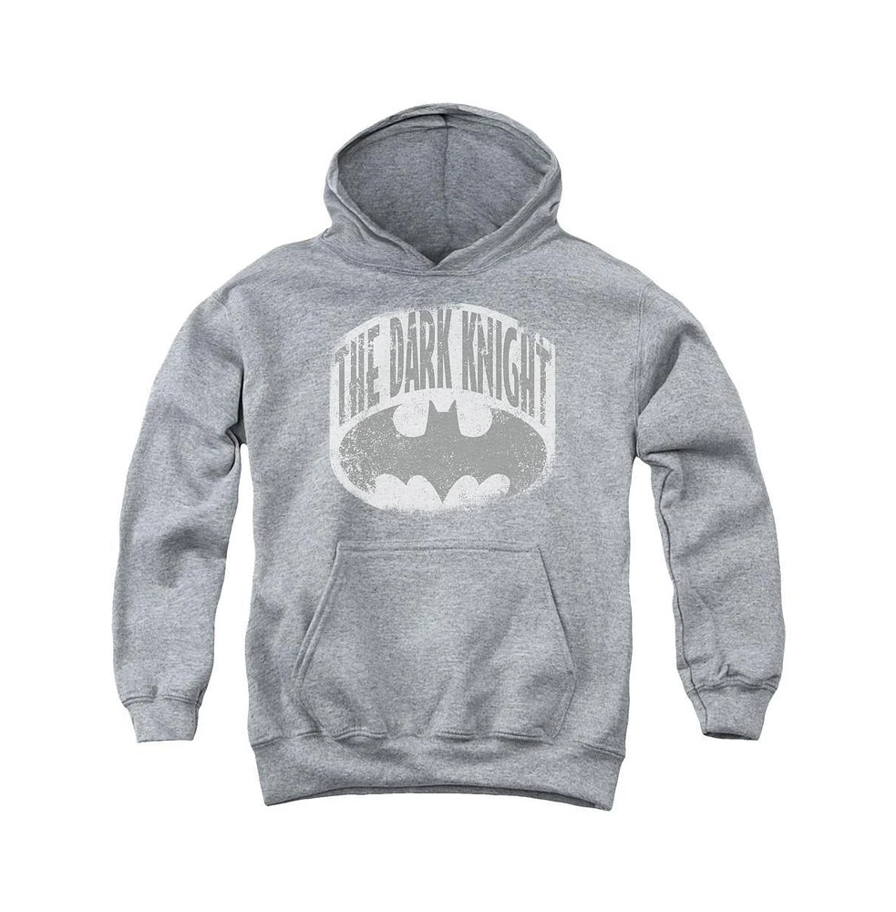 Batman Boys Youth Dark Knight Shield Pull Over Hoodie / Hooded Sweatshirt