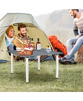 Gymax Folding Outdoor Camping Table w/ Carry Bag for Beach Picnic Bbq Camping Fishing
