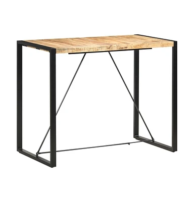 vidaXL Bar Table 55.1"x27.6"x43.3" Solid Mango Wood