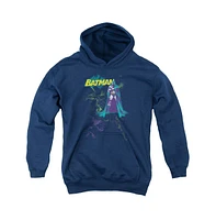 Batman Boys Youth Bat Spray Pull Over Hoodie / Hooded Sweatshirt