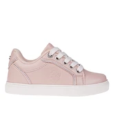 Vince Camuto Big Girl's Fashion Athletic with Rhinestone Binding Detail Polyurethane Sneakers