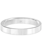 Flat Profile Comfort Fit Wedding Band 14k Gold