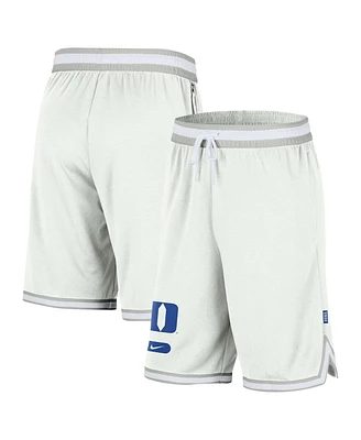 Nike Men's Cream Duke Blue Devils Dna 3.0 Performance Shorts