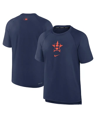 Nike Men's Navy Houston Astros Authentic Collection Pregame Raglan Performance T-Shirt