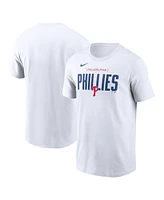 Nike Men's White Philadelphia Phillies Home Team Bracket Stack T-Shirt