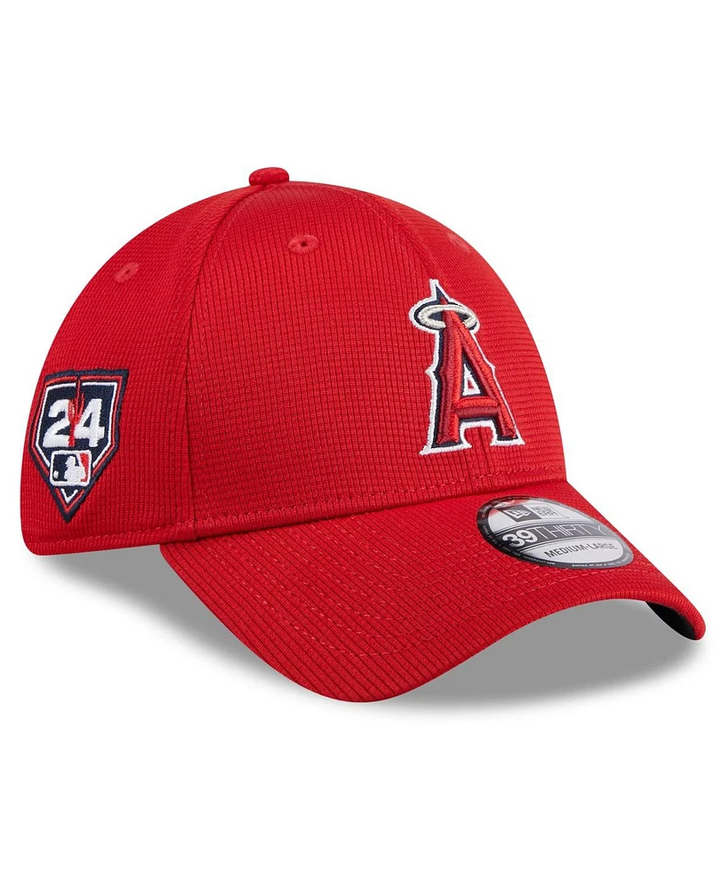 New Era Men's Red Los Angeles Angels 2024 Spring Training 39THIRTY Flex Hat