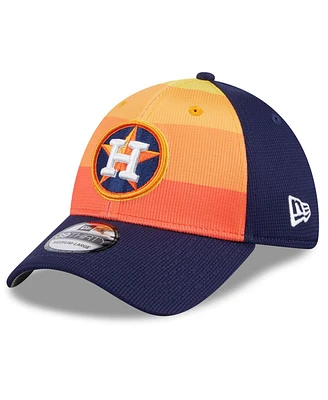 New Era Men's Orange Houston Astros 2024 Batting Practice 39THIRTY Flex Hat