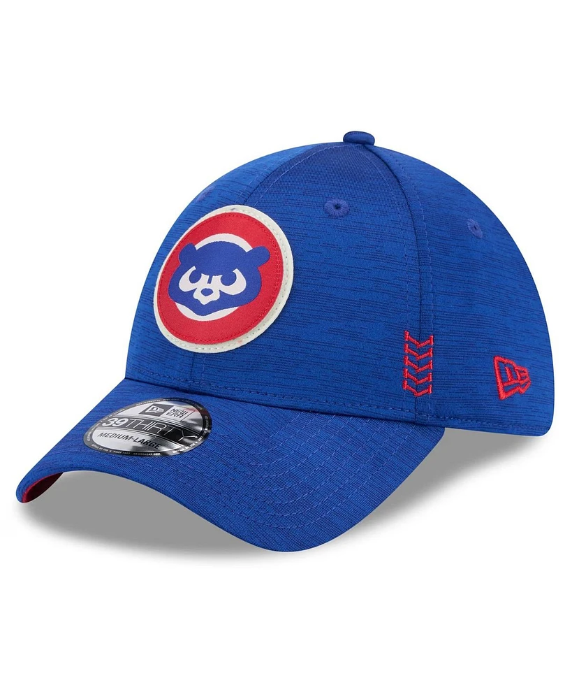 New Era Men's Royal Chicago Cubs 2024 Clubhouse 39THIRTY Flex Fit Hat