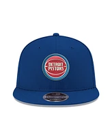 New Era Men's Royal Detroit Pistons Team Color 9FIFTY Snapback Hat