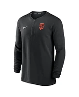 Nike Men's Black San Francisco Giants Authentic Collection Game Time Performance Quarter-Zip Top