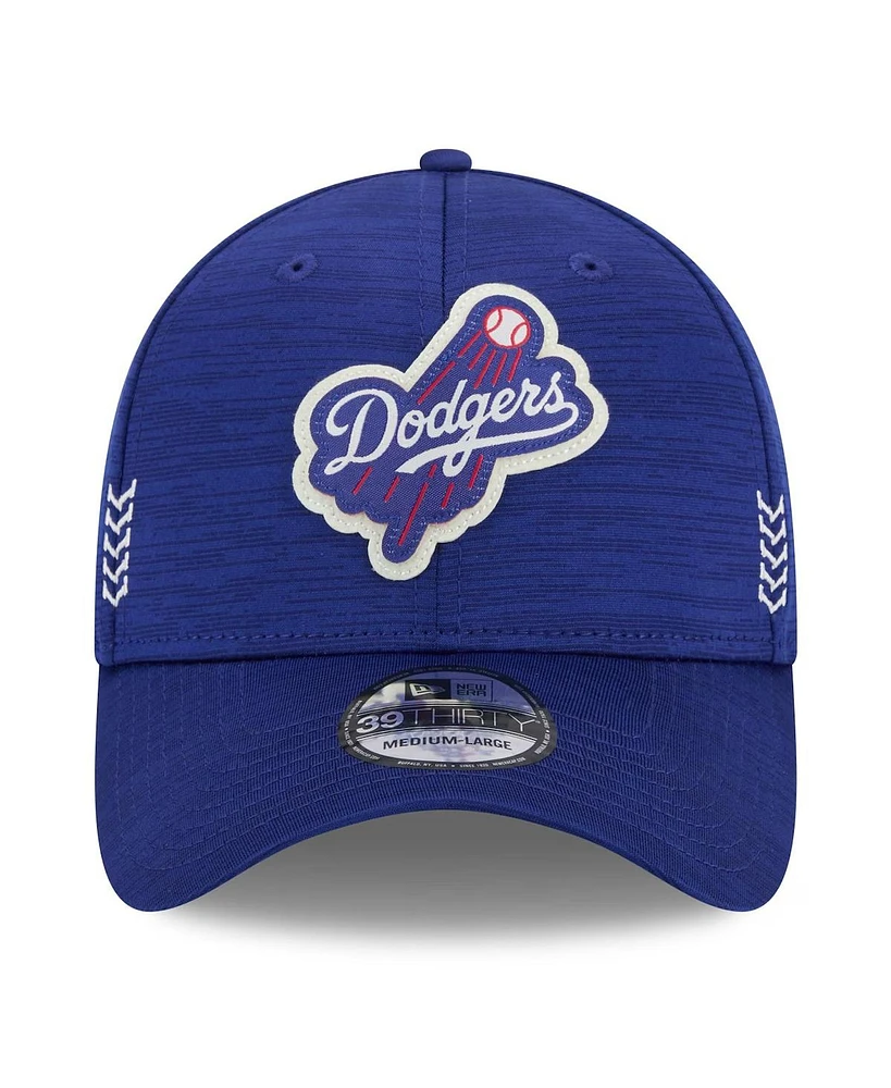 New Era Men's Royal Los Angeles Dodgers 2024 Clubhouse 39THIRTY Flex Fit Hat