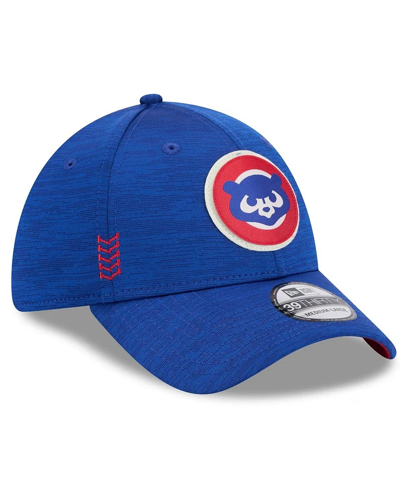 New Era Men's Royal Chicago Cubs 2024 Clubhouse 39THIRTY Flex Fit Hat