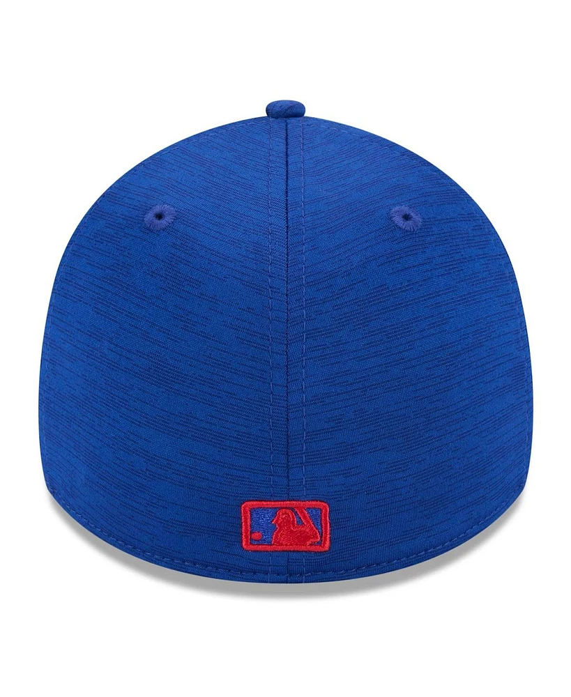 New Era Men's Royal Chicago Cubs 2024 Clubhouse 39THIRTY Flex Fit Hat