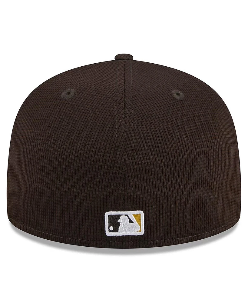 New Era Men's Brown San Diego Padres 2024 Batting Practice 59FIFTY Fitted Hat