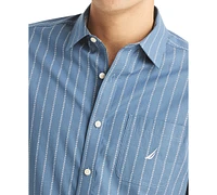 Nautica Men's Classic-Fit Geo-Stripe Button-Down Shirt