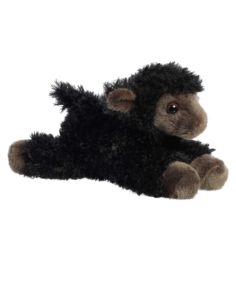 Aurora Small Ebony Lamb Mini Flopsie Adorable Plush Toy Black 8"