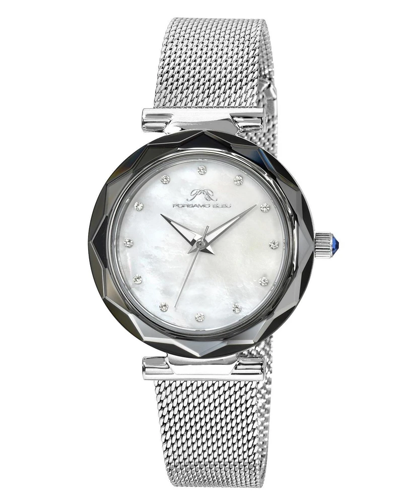 Hazel Stainless Steel Silver Tone Women's Watch 1271AHAS