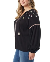 Jessica Simpson Trendy Plus Lissy Embellished Top