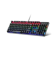 Z-edge 104 Keys Rainbow Backlit Gaming Mechanical Keyboard