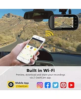Z-edge 2K 2560x1440 Dual Lens Dash Cam, Front and Rear Dash Camera with Gps