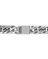 Esquire Men's Jewelry Wide Curb Link 24" Chain Necklace in Gold Ion-Plated Stainless Steel & Stainless Steel, Created for Macy's