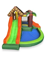 Cloud 9 Bounce House, Jungle Theme, with Blower & Two Slides