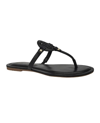 Tommy Hilfiger Women's Litzy Logo T-Strap Flat Sandals