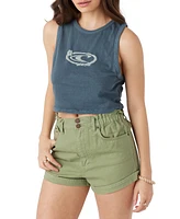 O'Neill Juniors' Logo Cropped Tank Top