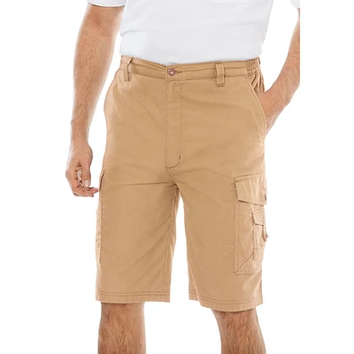 KingSize Big & Tall 10" Side Elastic Canyon Cargo Shorts
