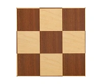 We Games Deluxe Walnut Wood Veneer Chess Board - 18 in.