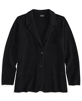 Charter Club Plus 100% Cashmere Blazer, Created for Macy's