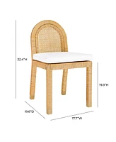 Tov Furniture 1 Pc. Rattan Arched Back Dining Chair