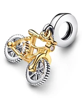 Pandora Sterling Silver Two-tone Spinning Wheels Bicycle