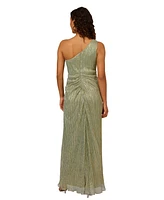 Adrianna Papell Stardust One-Shoulder Gown