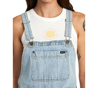 Rvca Juniors' Succession Denim Shortalls