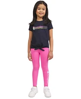 Champion Little Girls Logo Graphic Tie-Hem T-Shirt & Leggings, 2 Piece Set