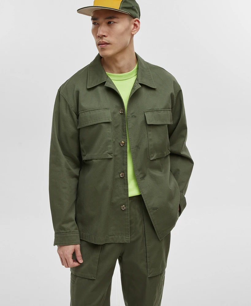 Mode of One Men's Relaxed-Fit Utility Shirt Jacket, Created for Macy's