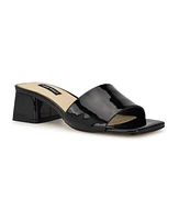 Nine West Women's Bamsy Square Toe Slip-on Dress Sandals