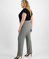 Anne Klein Plus Bootcut Mid-Rise Pants