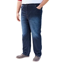 KingSize Big & Tall 5-Pocket Relaxed Fit Denim Look Sweatpants